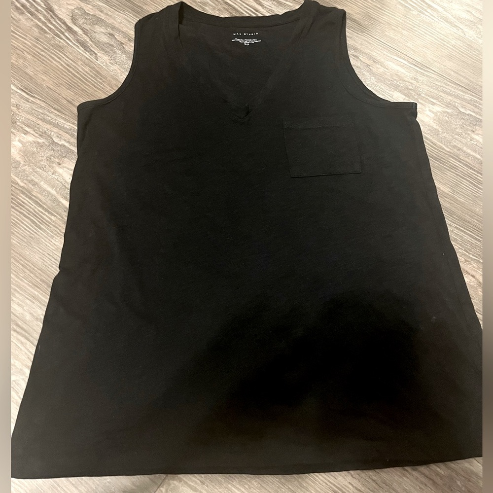 Black Tank Top w/ Pocket